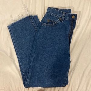 LL bean ankle straight jeans